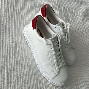 Michael Kors Grove embellished leather sneakers 9.5